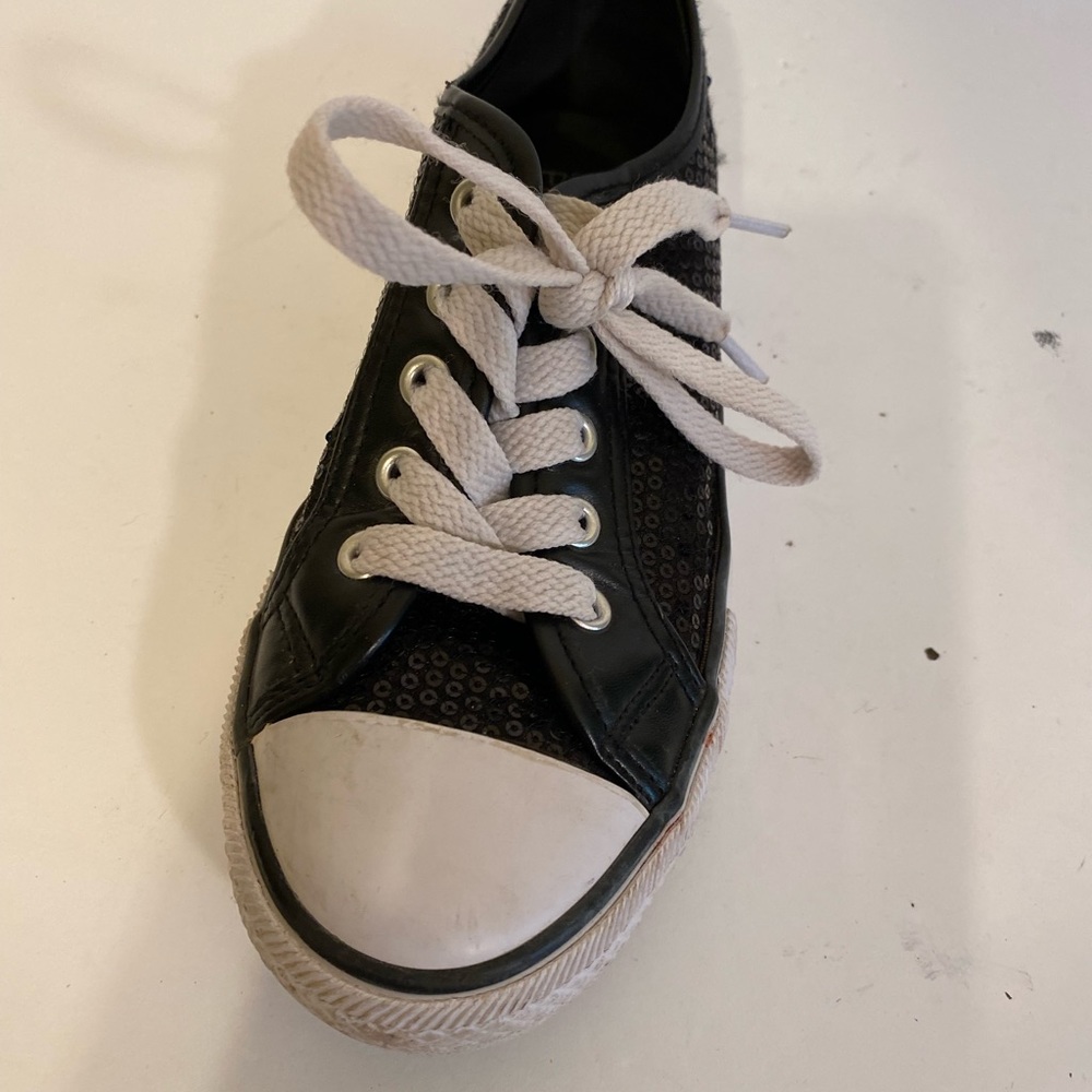 Double Platinum - Black (CHUX) glitter sneakers, Size: 6 - Picture 3 of 8